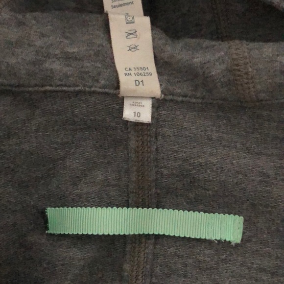 Lululemon light cotton hoodie size 10 light grey - Picture 7 of 12